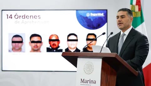 Harfuch revela detención de 14 personas vinculadas a huachicol fiscal; hay empresarios, 5 marinos en activo, y uno en retiro