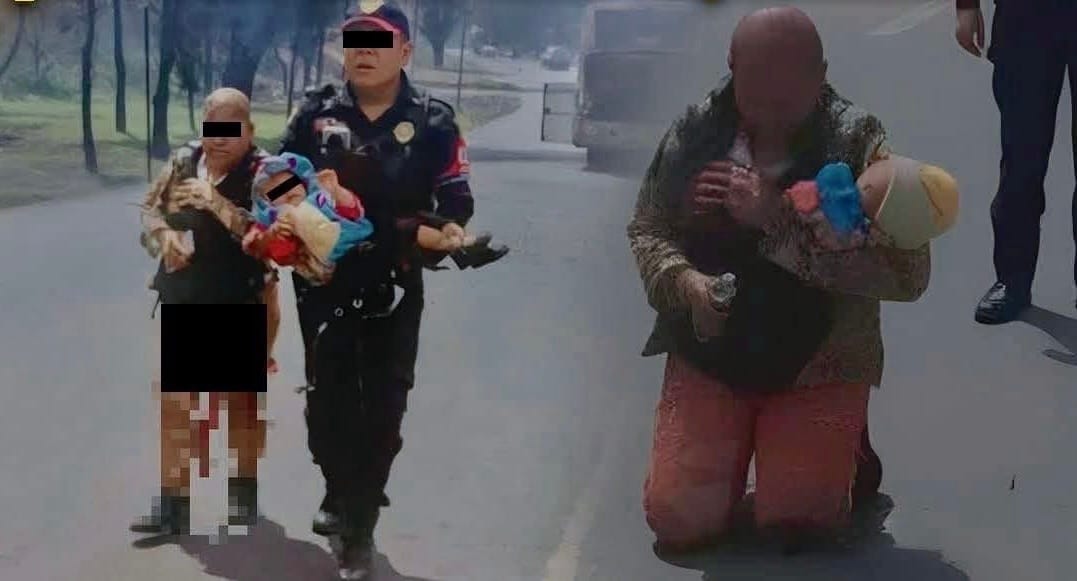 Abuelita usó su cuerpo como escudo para proteger a su nieta de la explosión de una pipa en la CDMX