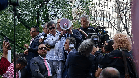 Petro se une a protesta pro-Palestina en Time Square contra Netanyahu