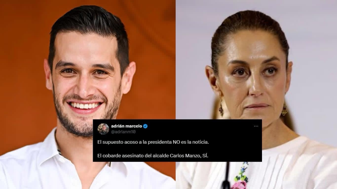 Adrián Marcelo opina sobre el momento de “acoso” a Claudia Sheinbaum