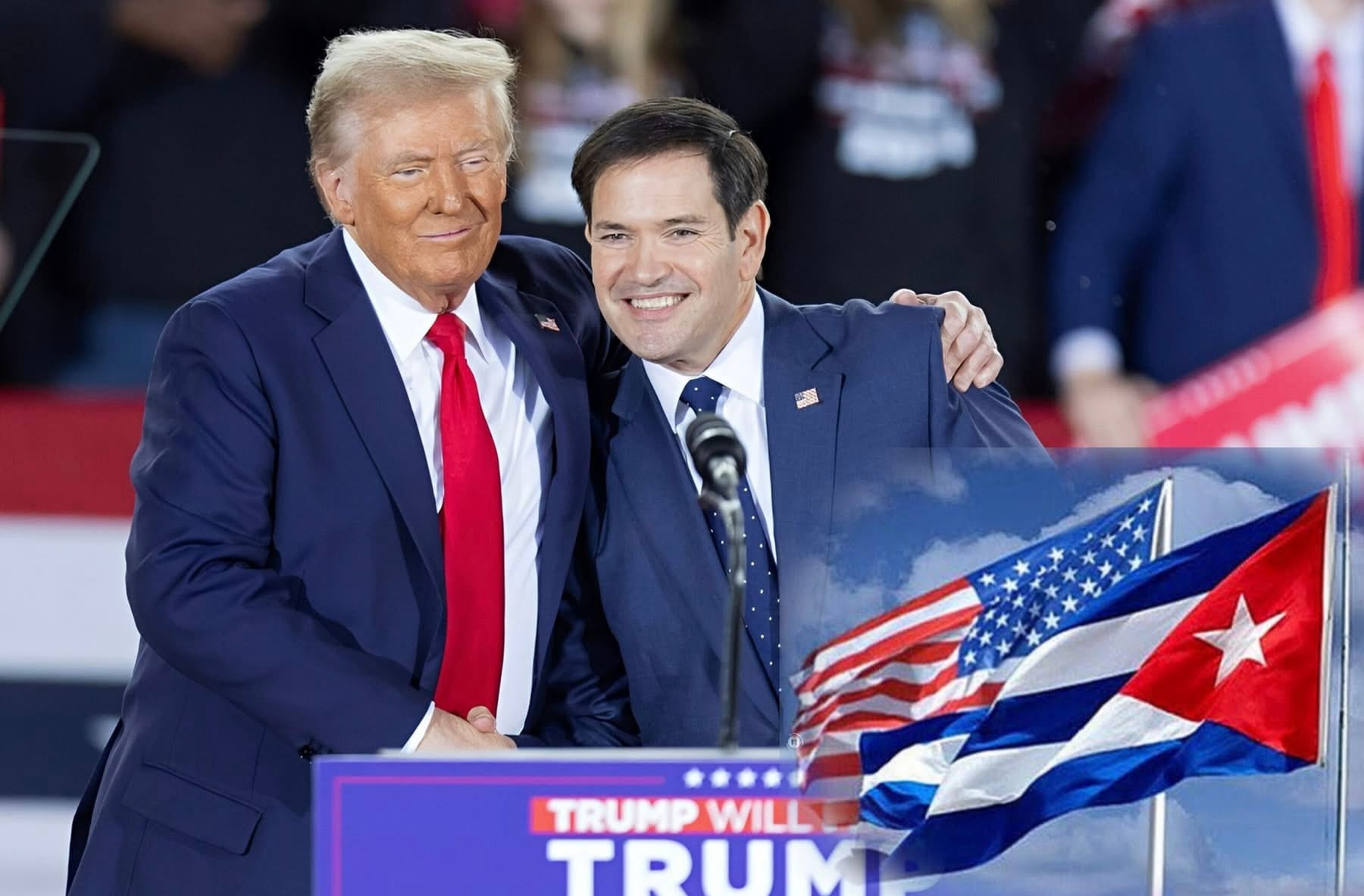 Trump apoya la idea de que Marco Rubio sea presidente de Cuba