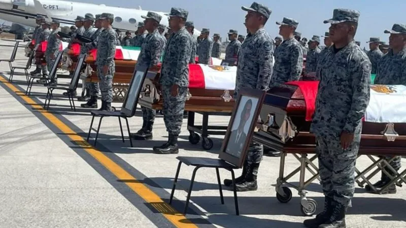 Rinden homenaje a militares caídos durante operativo que llevó al abatimiento de ‘El Mencho’ en Jalisco