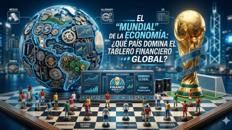 El «Mundial» de la economía: ¿Qué país domina el tablero financiero global?