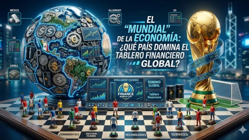 El «Mundial» de la economía: ¿Qué país domina el tablero financiero global?