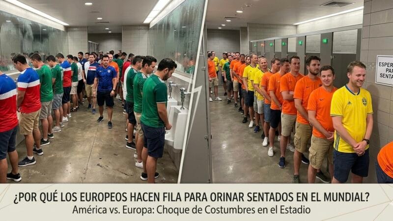 El choque cultural de los urinarios: ¿Por qué los europeos hacen fila para orinar sentados en el Mundial?