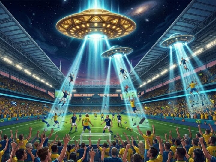El Mundial 2026 ya tiene su teoría más delirante: una supuesta abducción alienígena en pleno Brasil-Escocia