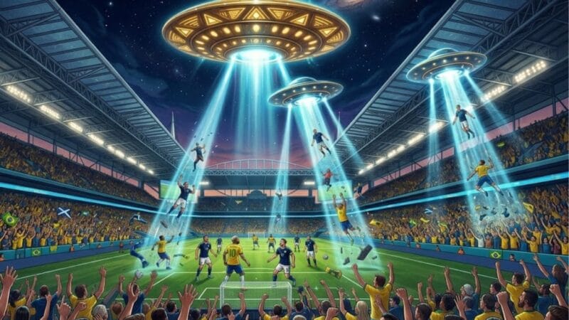 El Mundial 2026 ya tiene su teoría más delirante: una supuesta abducción alienígena en pleno Brasil-Escocia